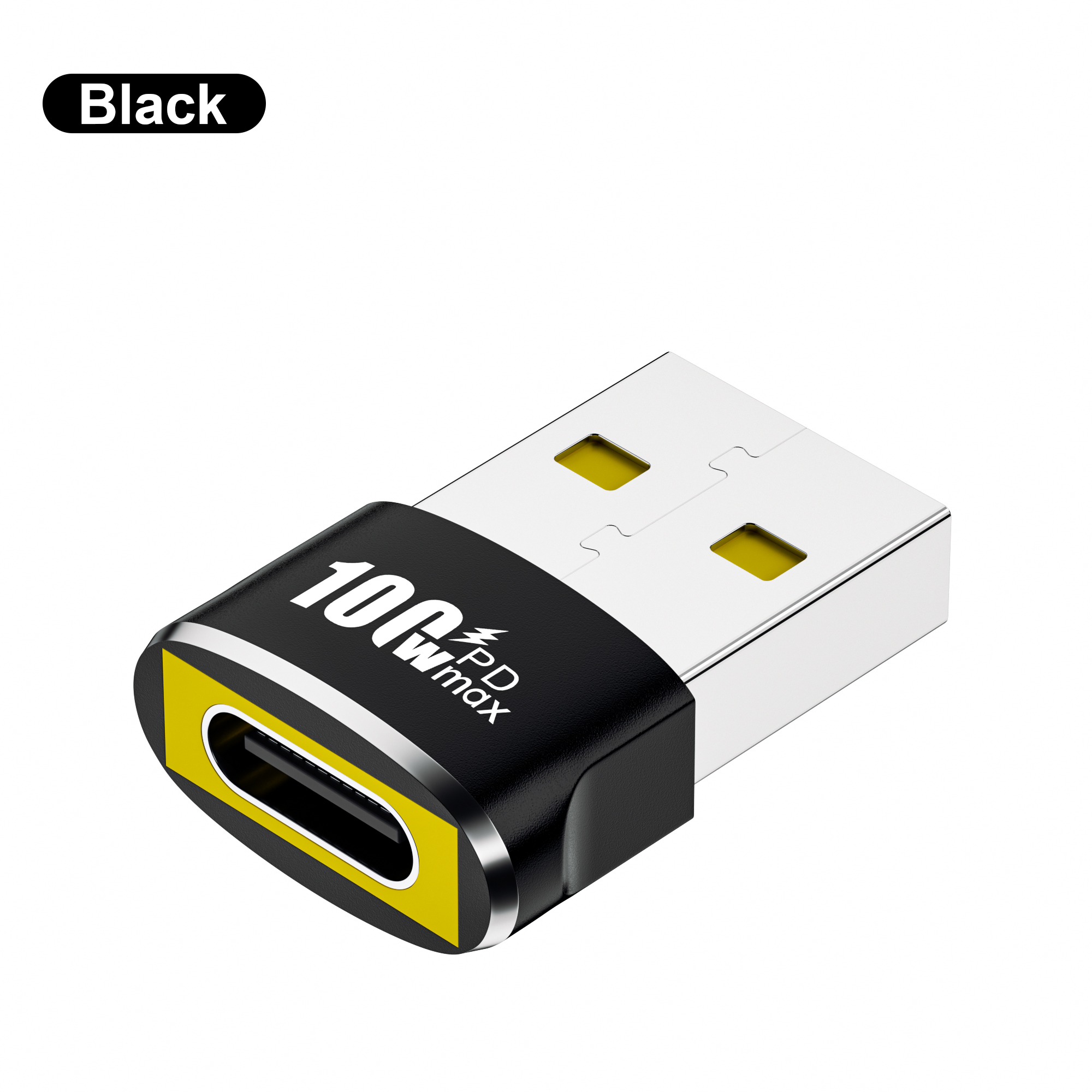 NNBILI PD 100W OTG Adapter USB to Type-C Converter USB-A Male To USB C Female Connector For Charging Data Transfer Wired Headset: green