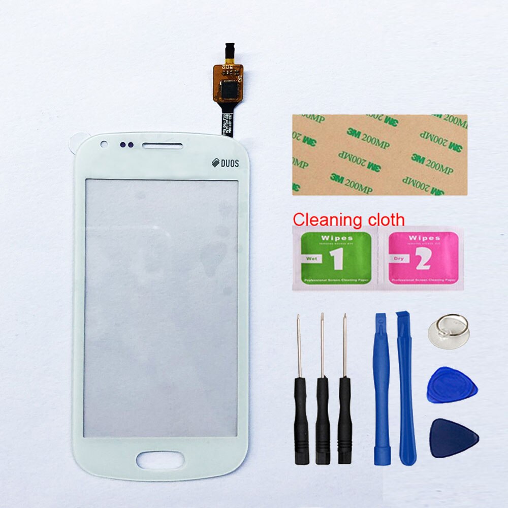 4.0'' Touchscreen For Samsung Galaxy S Duos 2 S7582 S7580 S7583 Touch Screen Digitizer Sensor Glass Panel Replacement: White Tool