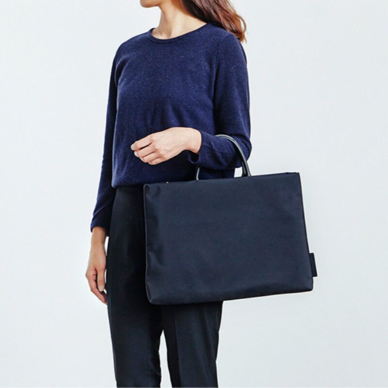 Zebella Business Simple Style Nylon Briefcases Men Female Bags Briefcase Bag Solid Office Bags For Male Laptop 13 inches