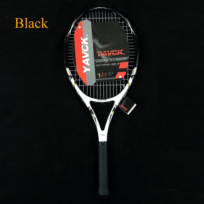 1pcs Tennis Racket Composite Carbon Used for Men/Women Beginner Sports Use Nylon Net Cable Shock Absorption Training Net Racket