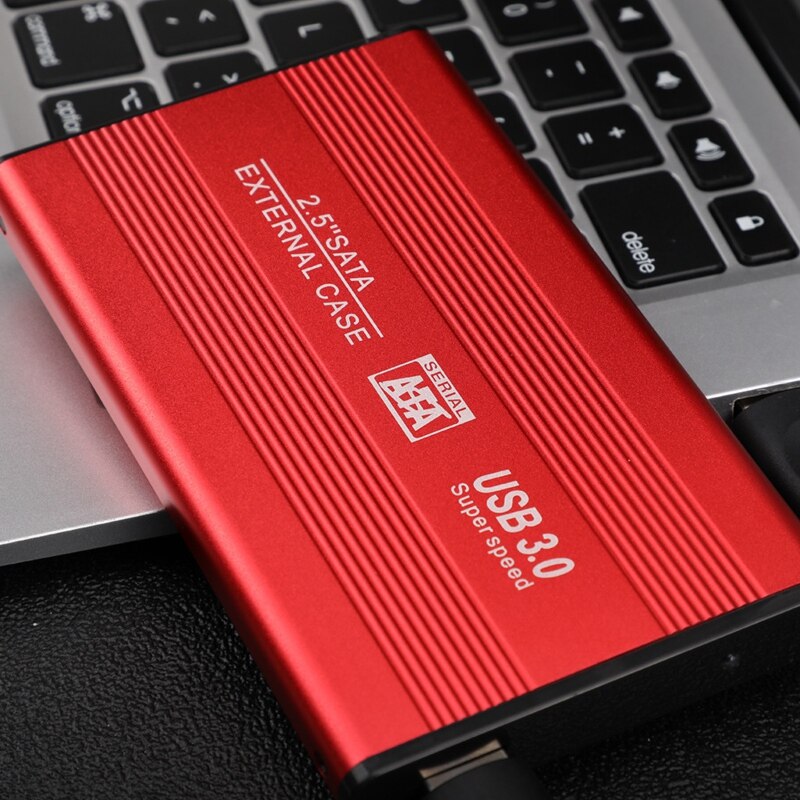 Liga de alumínio portátil 2.5 polegada hdd externo sata para usb 3.0 120gb de armazenamento de alta velocidade disco rígido de estado sólido