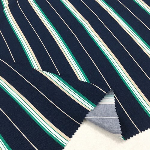 Tela de rayón fino para mujer, tejido con estampado de rayas de Color, a la , para vestido, novedad de 2022: 6