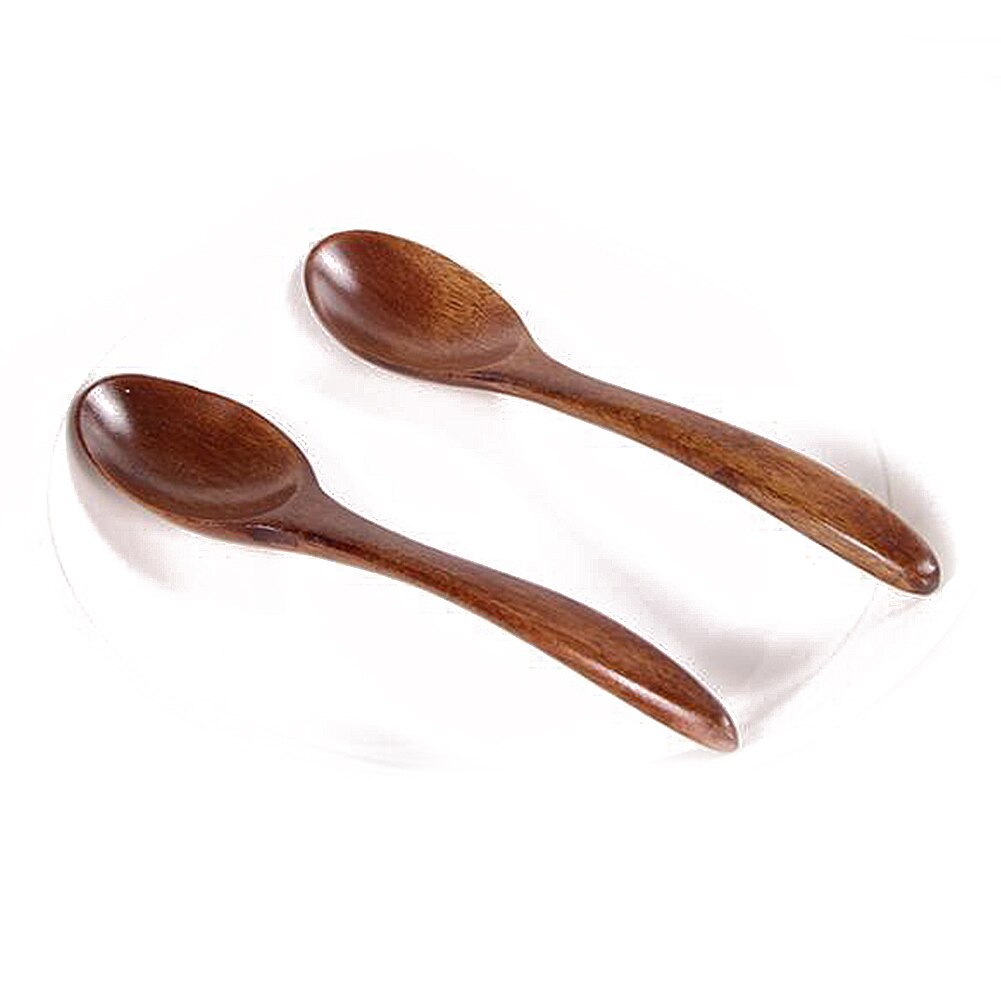 1pcs Wooden Spoon Cutlery Coffee Edible Mixing Stir Cooking Salad Ladle with Japanese Kitchen Utensils