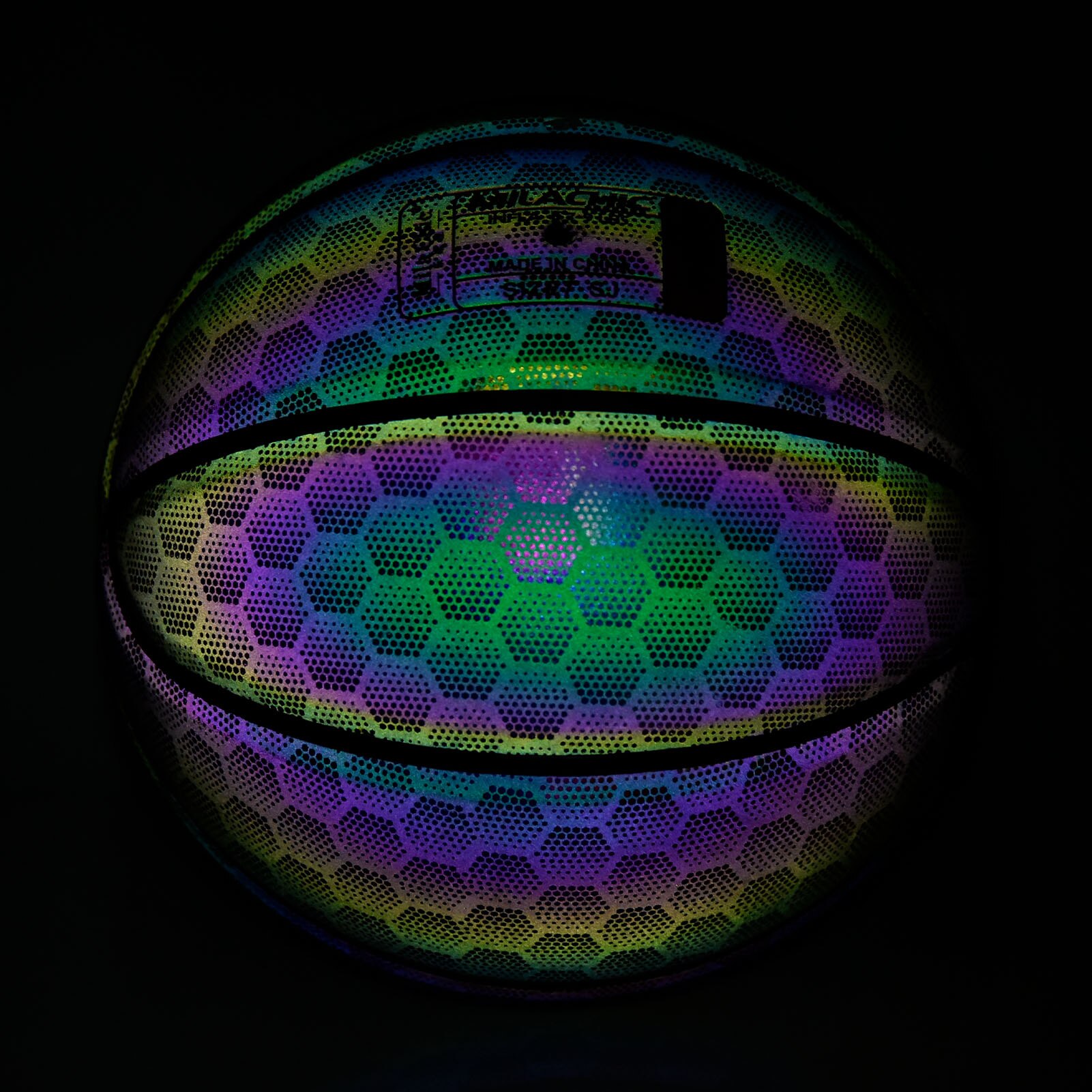 Glowing Basketball Reflective Luminous Fluorescent Basketball Lighted Glow Basketball Glow Dark Night Game No.7 Basketball