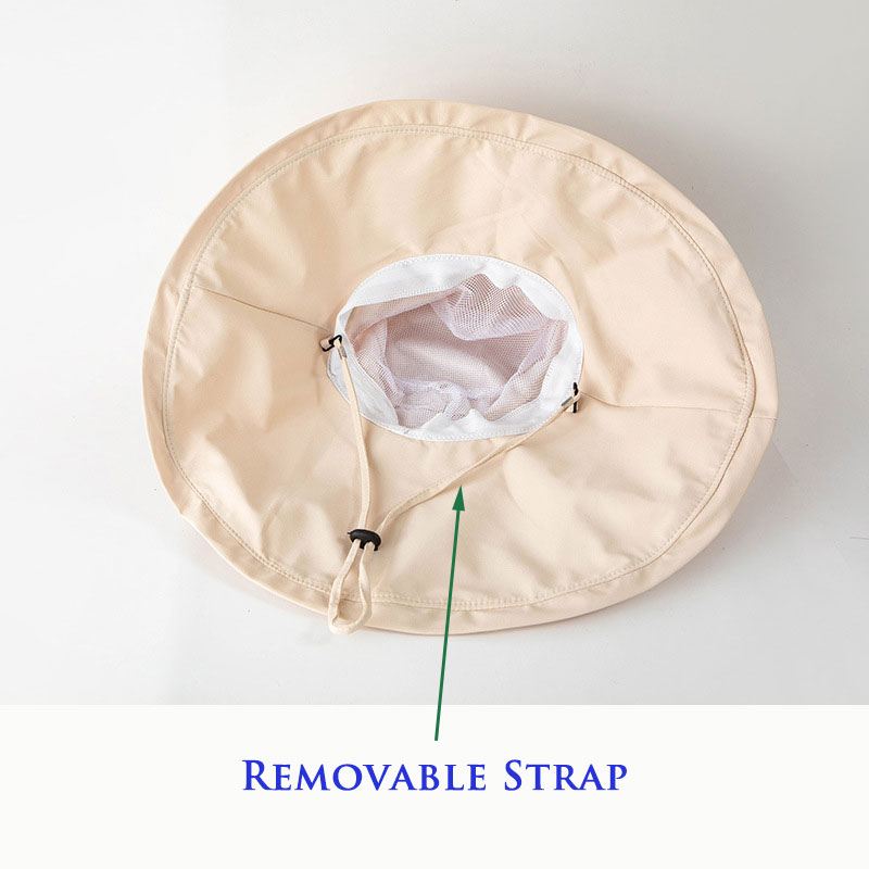 18cm Oversized Brim Sun Hat for Women's Outdoor Sun Beach Fisherman Cap Ladies Girls Casual Travel Sun Protection Wide Brim Hat