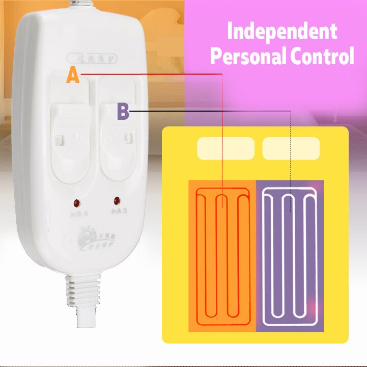 180x150cm podgrzewany materac podwójny ogrzewacz ciała koc elektryczny 220v koc elektryczny termostat grzejący koc elektryczny zima gorący
