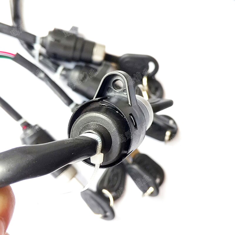 Hoge Prestaties Universele Batterij Chager Mini Slot Met 2 Sleutels Voor Motorfiets Elektrische Fiets Scooter E-Bike Elektrische Lock