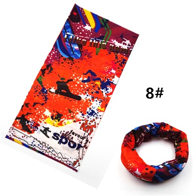Vindtät cykel sömlös magisk bandana cykling pannband utomhus sport skid bandana huvudbonad mask cykel halsduk: 8