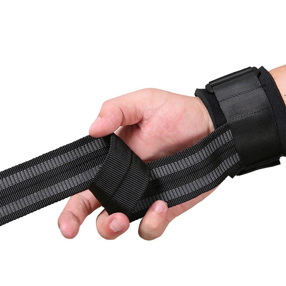 1 Pair Weight lifting belt Gym Fitness Weight Lifting Hand Grip Straps Dumbbell Wrist Support Band