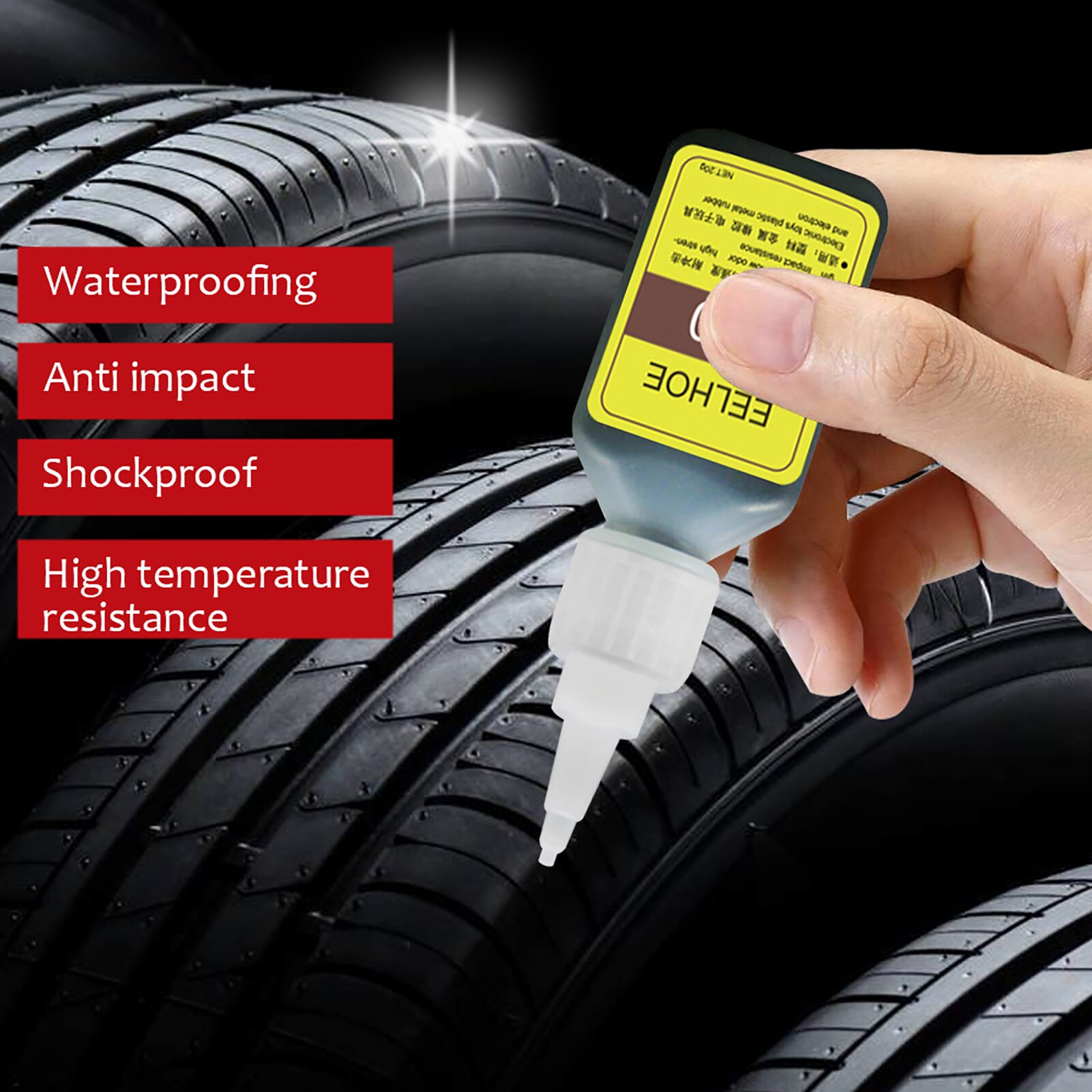 Speciale Lijm Voor Band Reparatie Waterdichte Lijm Hoge Temperatuur Weerstand Hoge Hardheid Automotive Tire Reparatie Levert