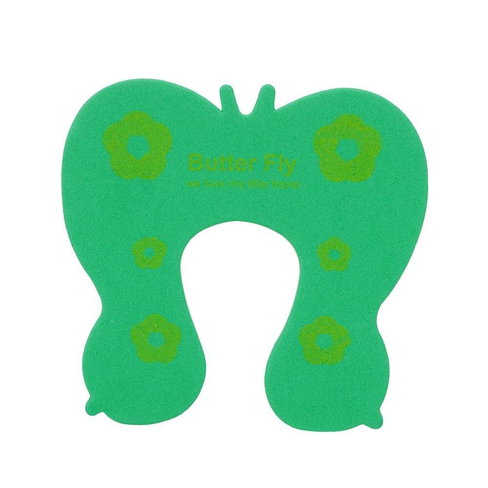 Tope de puerta de seguridad Anti-grip tarjeta Tope de puerta niños protección de seguridad bebé niño bloqueo protección niños dedo protección: green