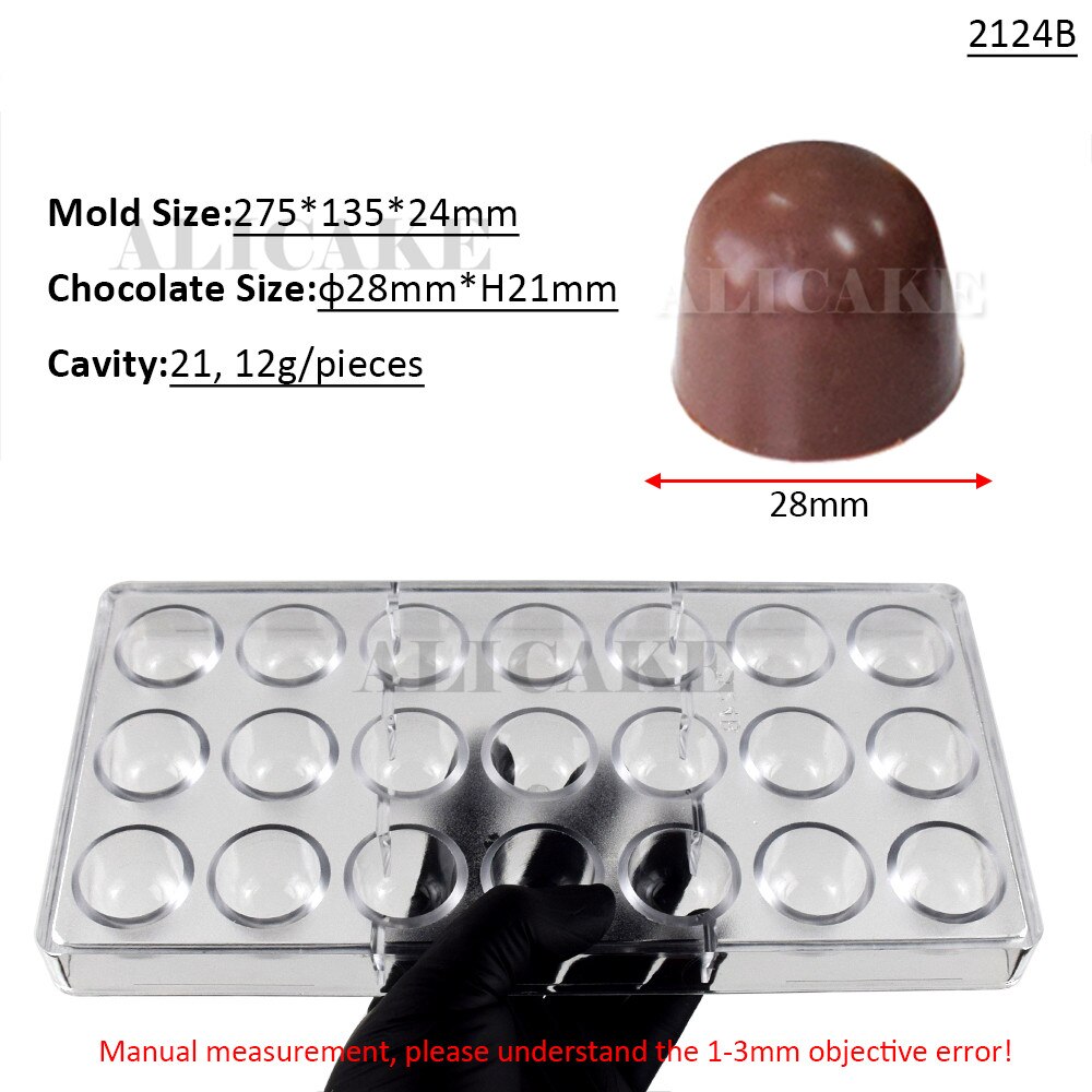 3D Polycarbonate Chocolate Molds Tray Forms For Baking Chocolate Bar Cake Thick Mould Pastry Tools for Bakery Mold: 56-2195