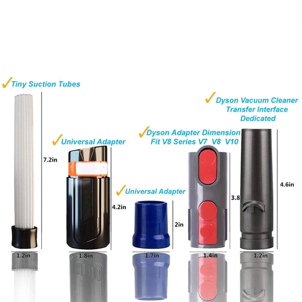 3Pcs/Set Dusty Brush Vacuum Cleaner Multifunction Straw Tube Dust Dirt Remover Brush Universal Vacuum Clean Tool For V6V7V8V10