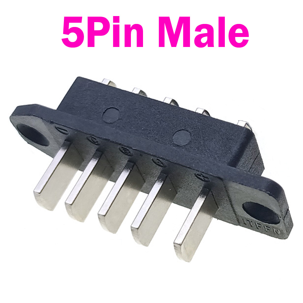 High Current Electric Car Power Connector 15A Power Connection Plug-in Battery 3Pin 4Pin 5Pin Male Female Sockets with ear: Ivory
