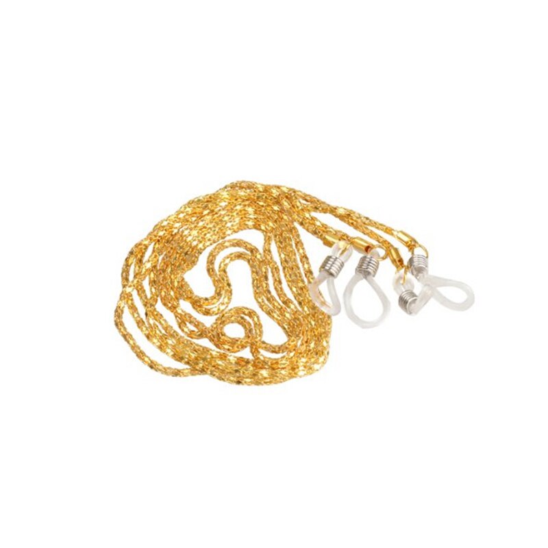 4 kleuren 61cm ketting voor metalen bril brillen ketting koord leesbril zonnebril koord riem: Goud
