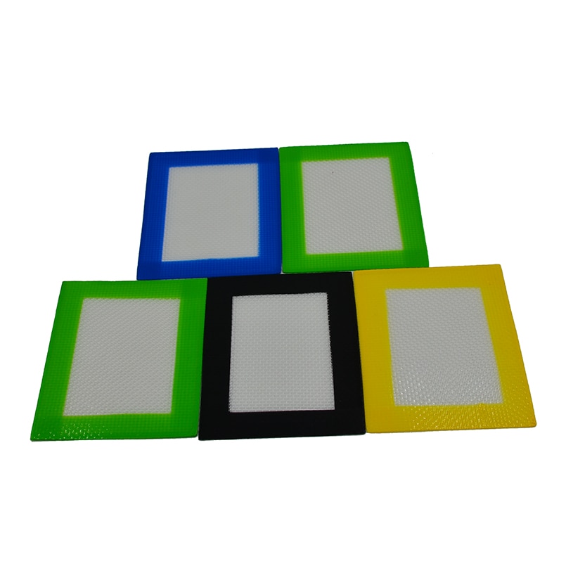 20 stks Medische Grade Slick olie rubber siliconen bakken mat en Bho Siliconen Pads voor wax of kruiden/hash /butaan olie, 11*8.5 cm maat