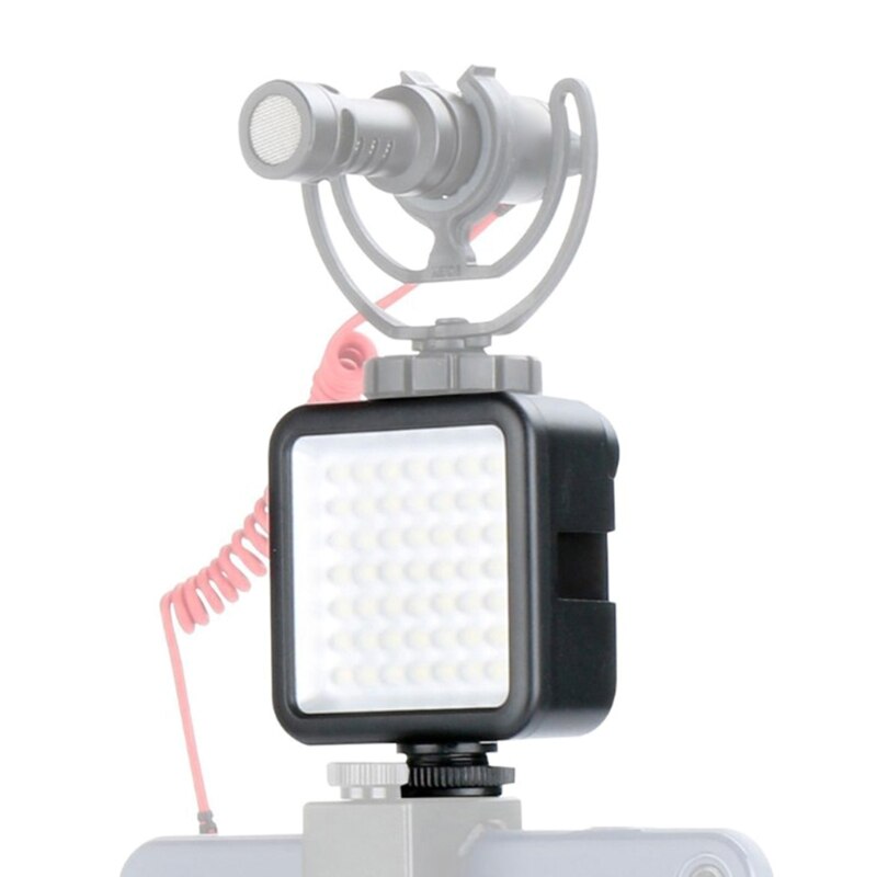 594f mini-led-fotoleuchte/led-videoleuchte mit 3 blitzschuhanschlüssen und 49 leds (5600 ± 200k farbtemperaturen) für live-übertragungen