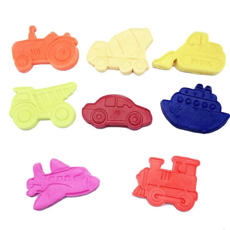4 stk/sæt fly, køretøj, tank, bil form plastik kiks kage udstikkere fondant kage form kage dekorationsværktøj slik forme