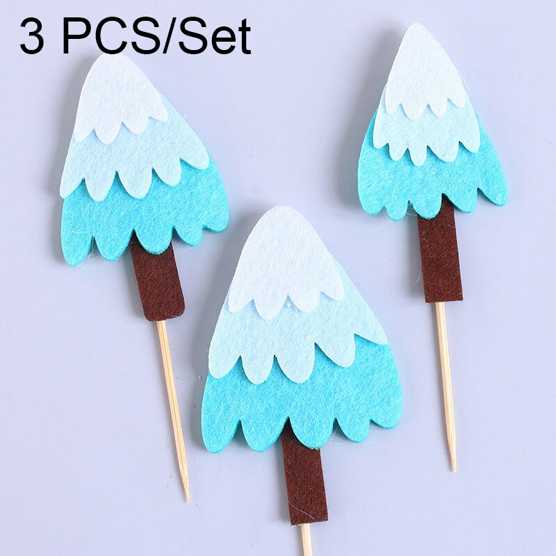 Small Tree Cake Topper Happy Birthday Party Decor Kids Boy Girl Birthday Cake Decor 1st Birthday Cupcake Toppers: 7