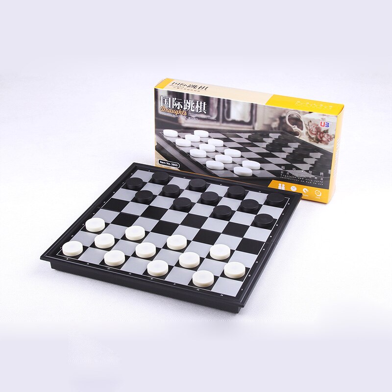 64 Grid International Magnetic Folded Black and White Checkers Students Must Have Desktop Games Educational Toys