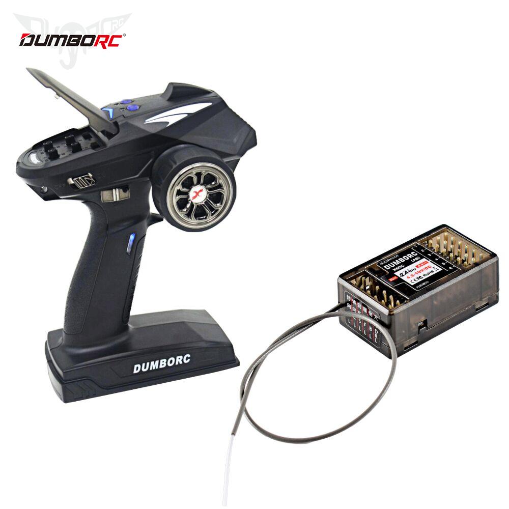 2.4G 6CH Transmitter remote control X6 with X6FG Gyro Receiver LED Light Set for 1/10 1/8 Crawler Axial SCX10 D90 RC Car Boat