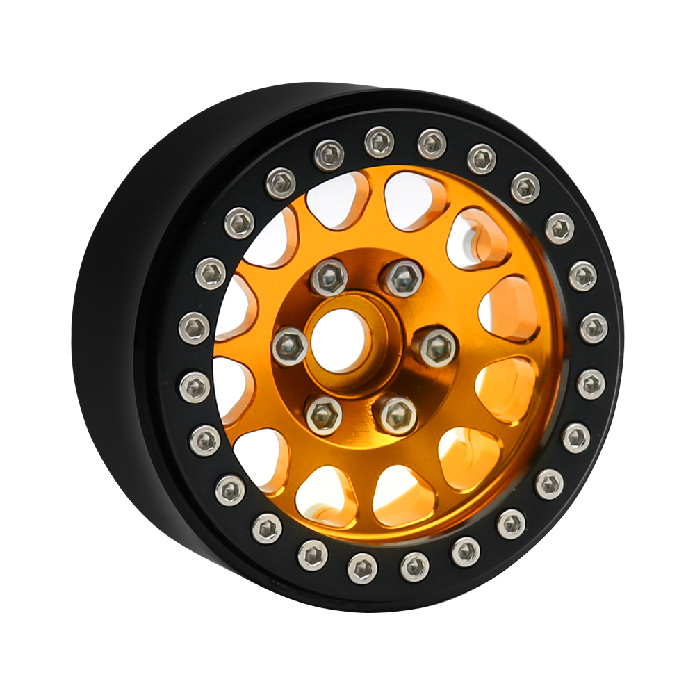 Metall 1.9 beadlock hjulnav för 1/10 hsp redcat  rc4wd wraith tamiya axial scx 10 d90 hpi rc bil reservdel: Vinröd