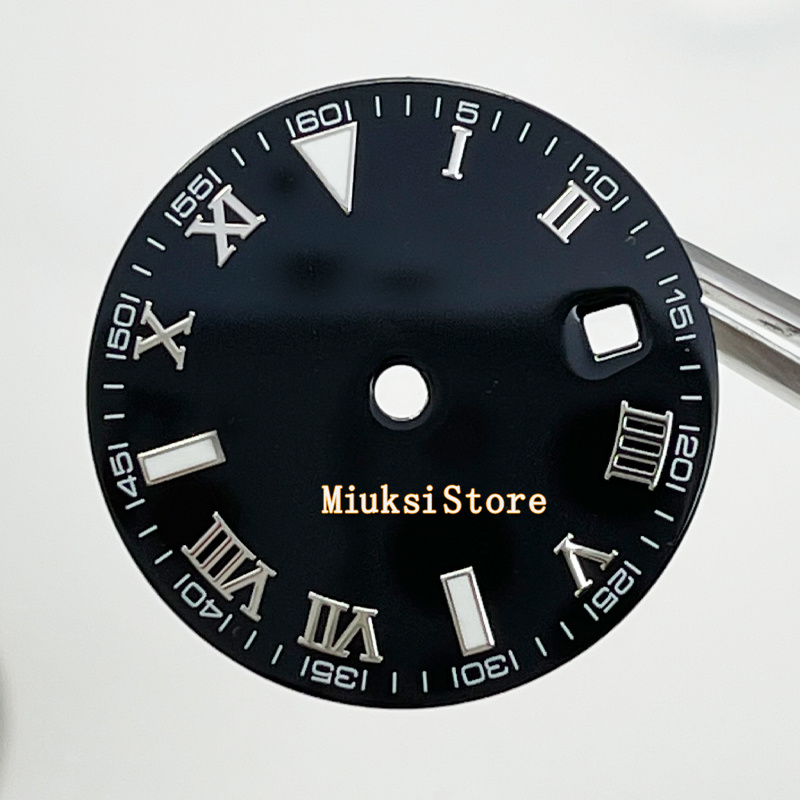 29.2Mm Zilver/Blauw/Zwart Steriele Wijzerplaat FitMiyota8205/8215/821A/82 Serie Mingzhu DG2813/3804,ETA2836/2824 Beweging: StyleC