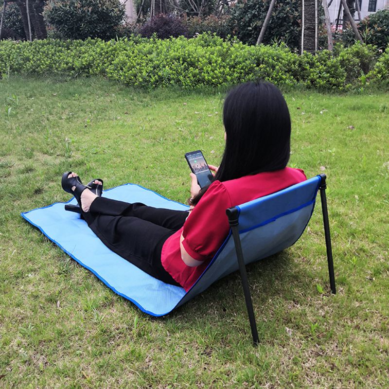 Bærbar ultralet foldestol udendørs camping stolestrand vandreture picnic sæde stol multifunktionel picnicmåtte yogamåtte