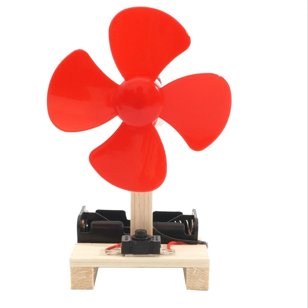 Kids Physics Teaching Toy Wind Generator Fan Model DC Generator Windmill, Powered On Rotating Motoring Shaft