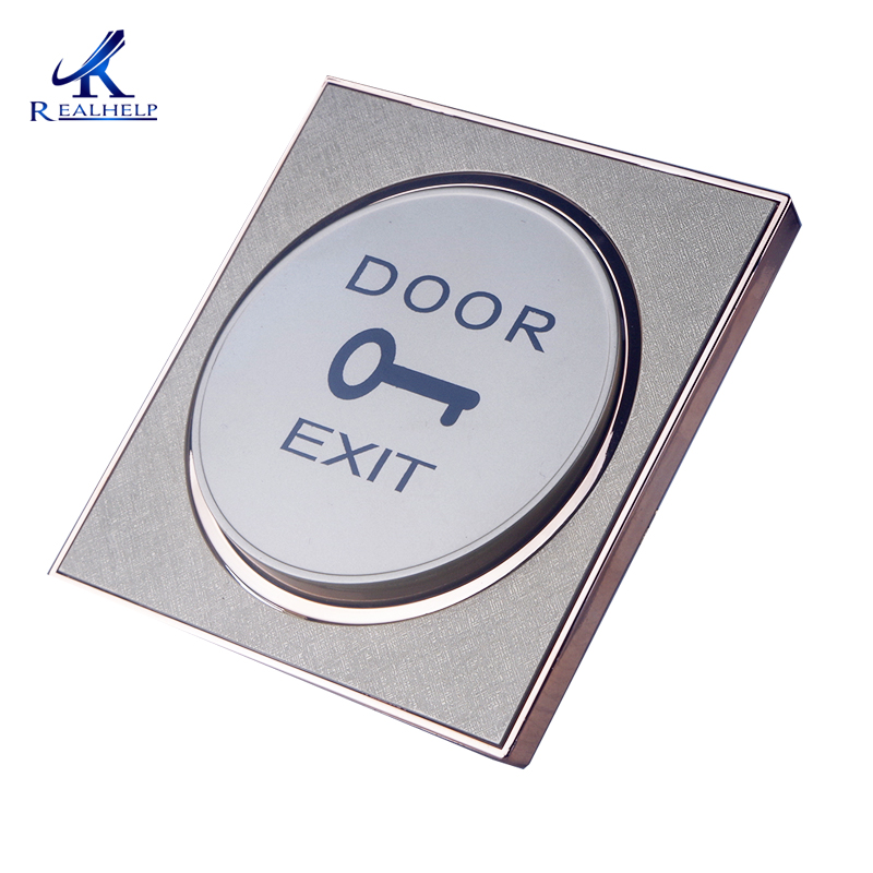 Sistema de apertura de puerta con pulsador dorado, control de acceso, acceso único, barato