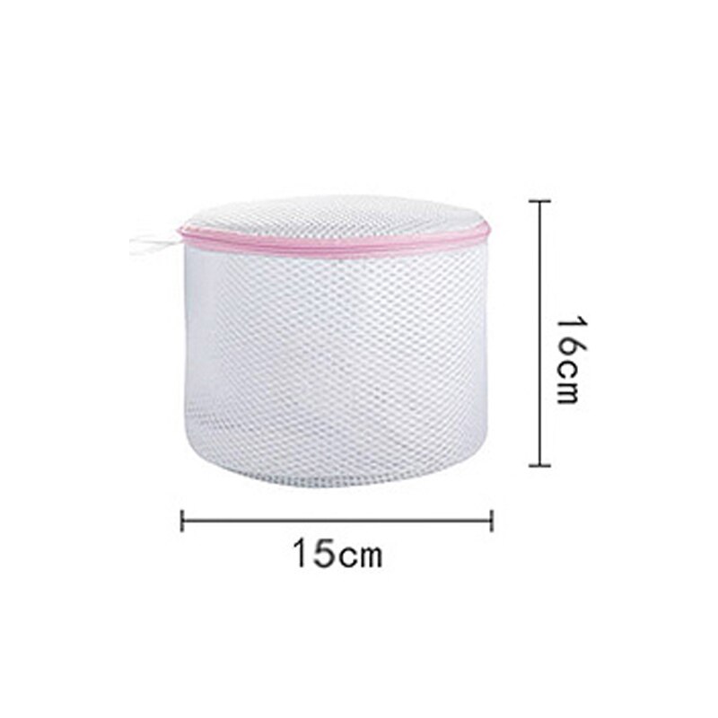 Mesh Laundry Bag Polyeste Wash Bags Coarse Net Laundry Basket Laundry Bags for Washing Machines Mesh Clothes Sock Bra Bag: 16X15CM