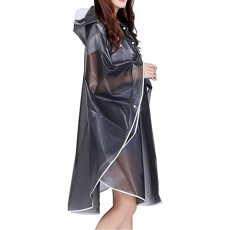 Raincoat Cape Raincoat Black Women Rain Cape Raincoat Men Hooded Poncho For Hiking Riding Bicycle Rain Capes HTML