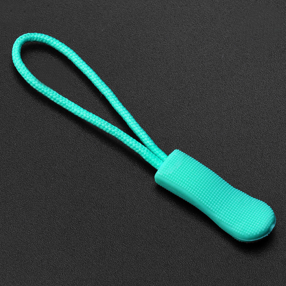 40pcs Zipper Pull Replacement DIY Extension Strap Clothing Luggage Lariat Zip Tag Backpack Slider Ends Lock Flexible PVC Sewing