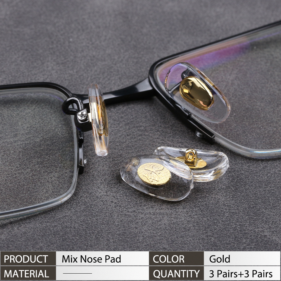 Almohadillas nasales para gafas de sol, pieza nasal con Clip de repuesto, almohadillas suaves para puente nasal, protectores nasales antideslizantes, kits de reparación: Marfíl