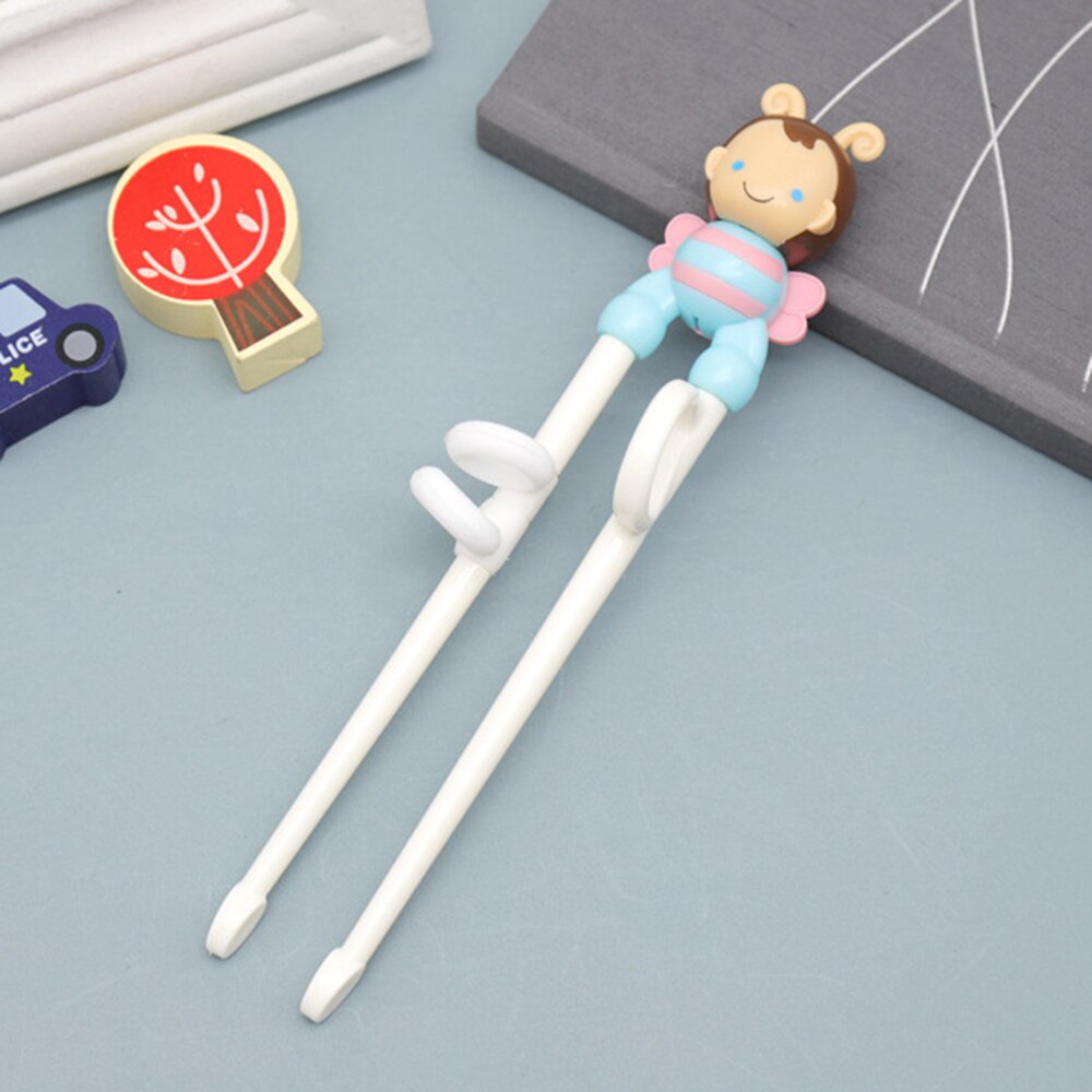 Creatieve Baby Training Eetstokjes Cartoon Aap Konijn Bee 3D Dier Hoofd Leren Eetstokje Kinderen Veiligheid Servies Bestek: 08