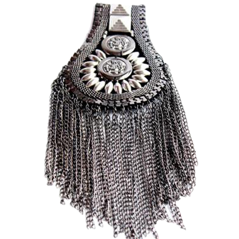 Brytyjski styl ręcznie robiony na ramię biżuteria kutas dżetów epolety odzież akcesoria broszka naramiennik broszki na ramię