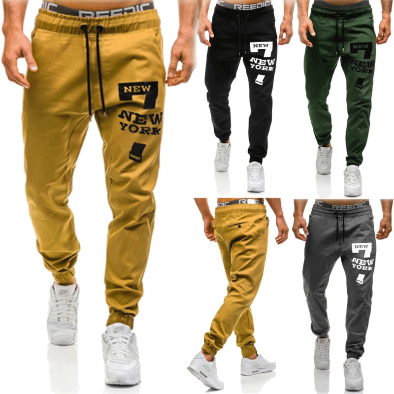 Pantalones largos deportivos informales para hombre, pantalón de chándal largo, para correr, gimnasio