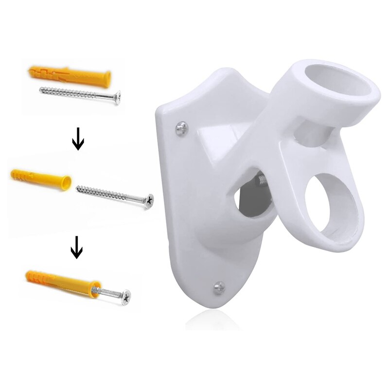 Two-Position Flag Pole Holder Mounting Bracket with Hardware - Made of Aluminum alloy