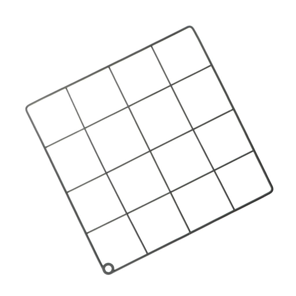 DIY Grid Photo Wall Mounted Mesh Metal Wire Display Panel Wall Art Display Organizer, Memo Board, 20x20cm