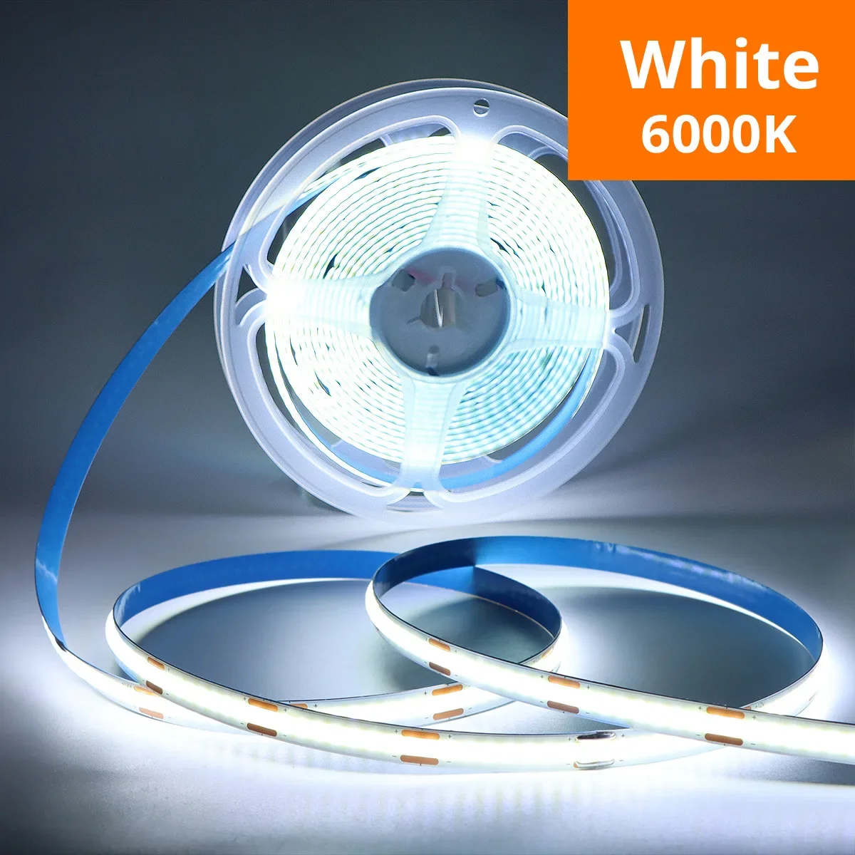 Usb 5v cob led-stripelys berøringssensorbryter dimbar diodelys for hjemmet julelys hjem rom festdekor: Kald hvit / 21-30w