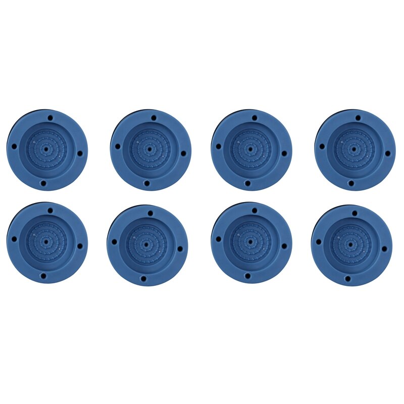8 Pcs/Set Anti-Vibration Pads Rubber Noise Reduction Vibration Anti-Walk Foot Mount For Washing Machine Mat (Blue)
