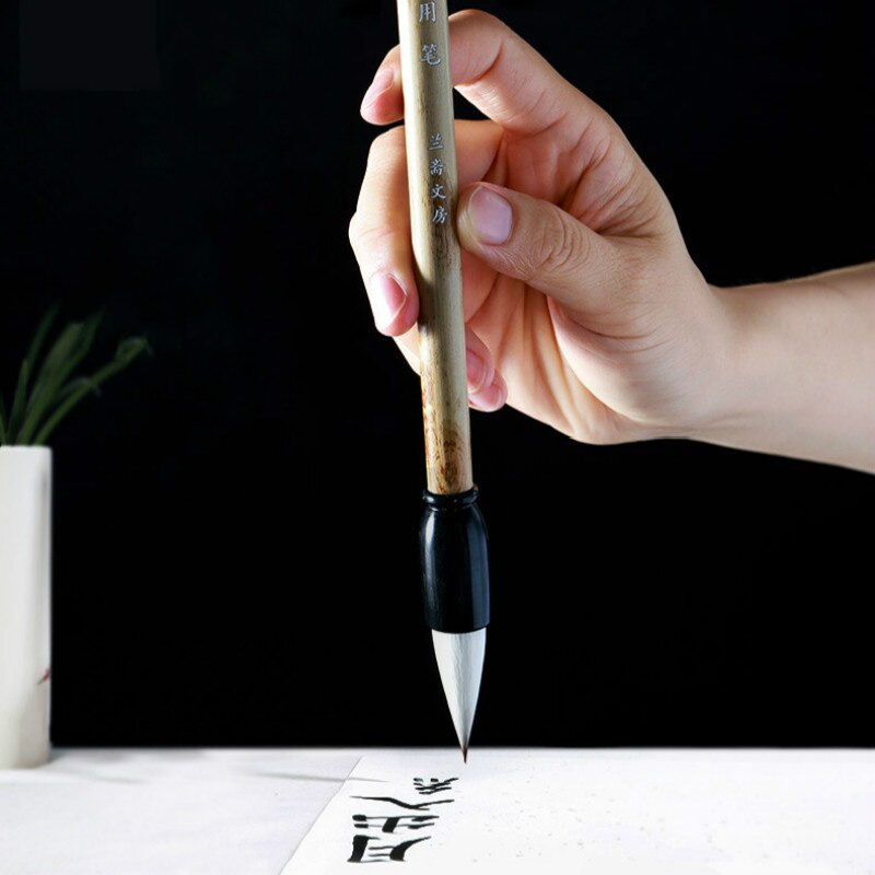 Cinese Capelli Multipla Pennelli Prer Calligrafia Studente Grande sceneggiatura di Regolare Pratica di Calligrafia Pennello Penna Huzhou Spazzole Tinta Cina