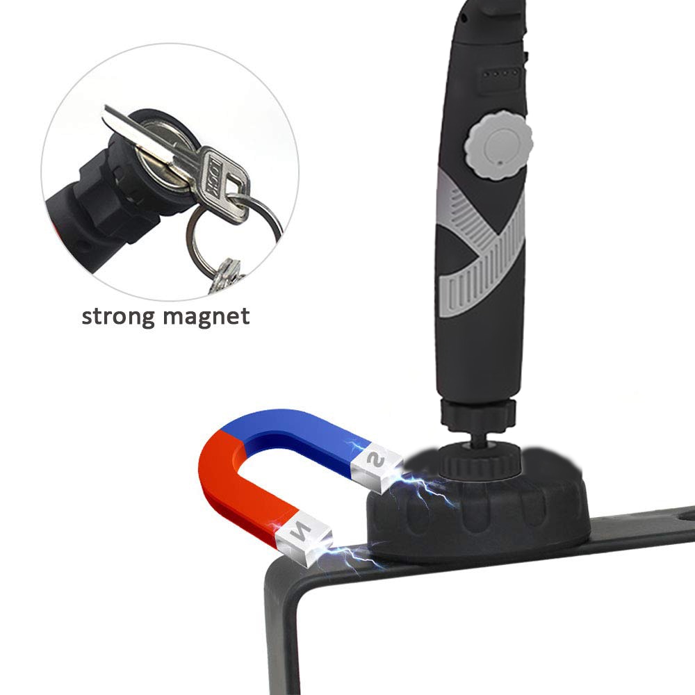 Magnetisk arbejdslys cob led arbejdslampe usb genopladelig lommelygte fleksibel inspektionslys nødroterende lommelygte