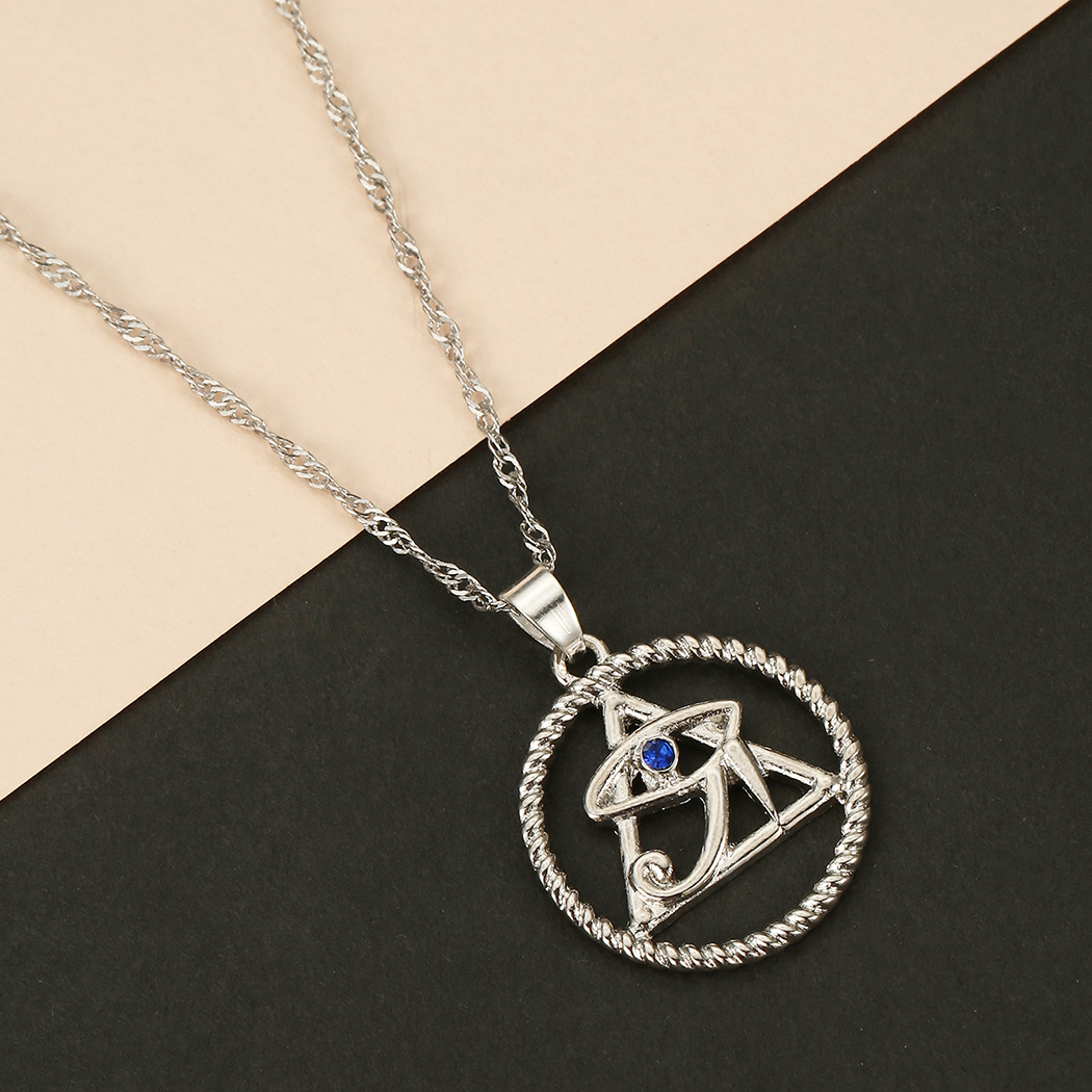 Kinitial ägyptisch Ankh Halskette Gold Farbe böse Auge Anhänger zierlich Kette Halsketten minimalistisch einfach Schmuck Pro Frauen Männer