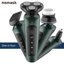 Electric Trimmer Razor for Men Waterproof Electric Shavers Wet &amp; Dry Use Rechargeable Battery Rotary Shavers Machine shaving