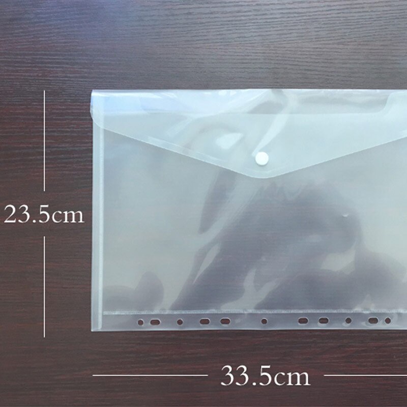 11 hul gennemsigtig  a4 dokument fil taske plast mappe fil regning konvolut opbevaringspose dataskole studerende test papirpose