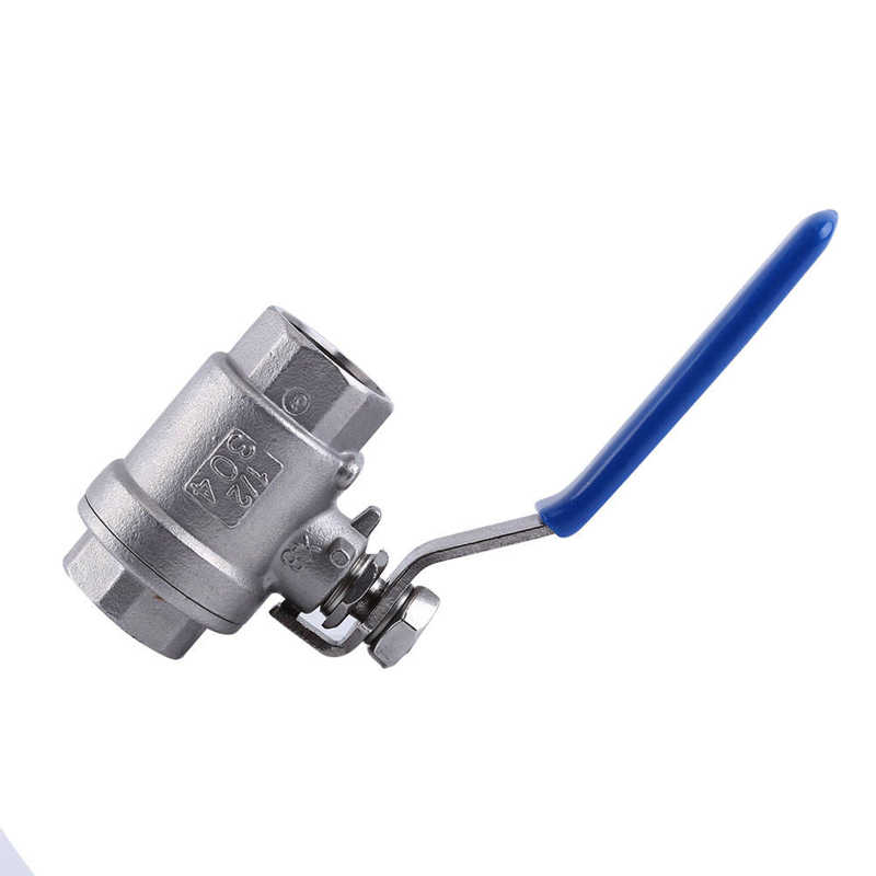 Valve Parts 1/2'' NPT Full Port 2 Way Rotary Lever Stainless Steel SS304 Two Pieces Ball Valve WOG1000 Electric Valve