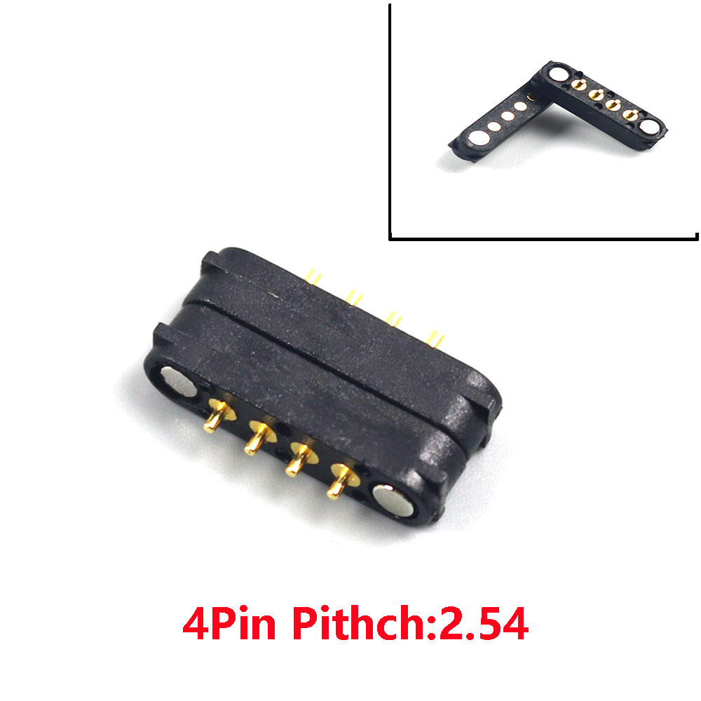 1Pair Magnetic Pogo Pin Connector 2A 36V 2/3Pin 4Pin 5 Pin Spring-Loaded Male Female 2.54 MM Spring Loaded DC Power Charge Probe: Lavender