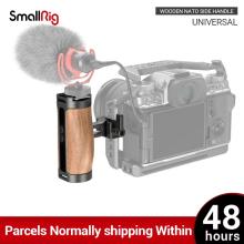 SmallRig DSLR Camera Qucik Release Hand Grip Wooden NATO Side Handle for Video Film Shooting for Sony Camera for Canon 2915