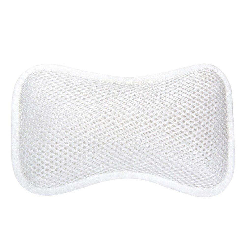Oreiller De Bain En Maille 3D, Blanc, Avec 6 Ventouses Antidérapantes - Neuf, Pour Soutien Nuque Et Dos Dans La Baignoire